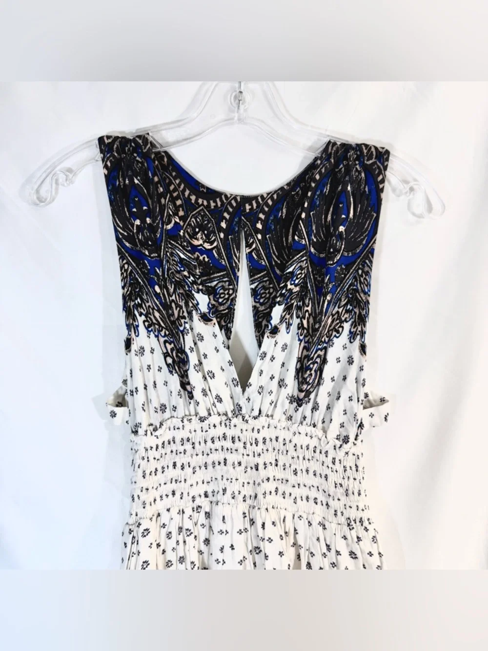 Free People "Walking Through My Dreams" Bohemian Sleeveless Mini Dress Size Sm - Picture 7 of 14